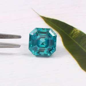 Saphir naturel brut taille Asscher, pierre précieuse de qualité supérieure, saphir bleu pour la fabrication de bagues et de bijoux - Product Image 1