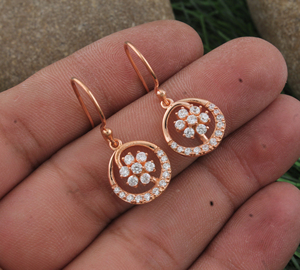 Rose Gold Plated 925 Sterling <b>Silver</b> CZ <b>Stud</b> Earrings Sparkling Cubic Zirconia Heart Shape <b>Studs</b> Fashion Jewelry Wholesale - Product Image 5