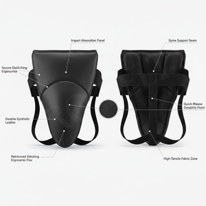 MMA Boxing Kickboxing Karate Taekwondo Sports Safety Cup Protective Groin Guard for Men Adjustable Athletic Custom Logo Guard - Product Image 2