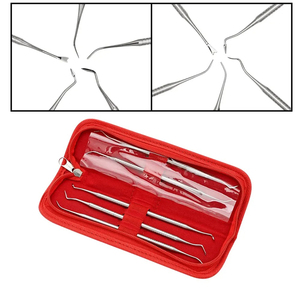 Kit de 5 instruments dentaires manuels en acier inoxydable de haute qualité pour composite, spatules et couteaux de restauration - Product Image 3