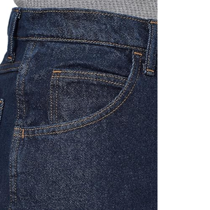 Pantalones Vaqueros de Mezclilla Azules Personalizados de Corte Regular para Hombre, para Uso Diario Informal, Moda Urbana y Marca Privada - Product Image 4