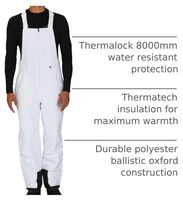 Salopette matelassée isolante de qualité supérieure, pantalon de travail thermique imperméable pour l'hiver, idéal pour la chasse, les sports de neige et les activités par temps froid
