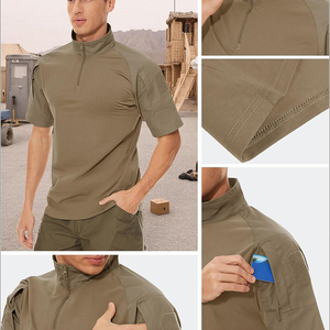 T-shirt d'été décontracté à manches courtes, respirant, teint en pièce, léger, pour la chasse tactique et les activités de plein air - Product Image 6