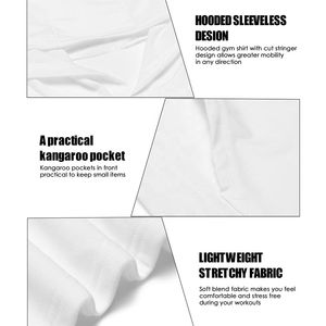 Nuevo Producto de Verano, Sudaderas Cómodas para Hombre, 100% Algodón, Transpirables, Elegantes y Fáciles de Usar, Sudaderas de Gimnasio para Hombre, Precio al por Mayor - Product Image 5