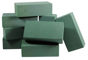 Mousse florale humide pour fleurs fraîches ou plantes artificielles, adaptée aux tiges souples ou moyennes, pour la décoration d'événements sur mousse florale. - Product Image 4