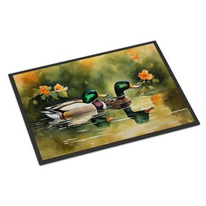 พรมเช็ดเท้ามอลลาร์ดใหม่18H x 27W พรมปูพื้นทางเข้าในร่ม/กลางแจ้งกันลื่นพรมเช็ดเท้าต่ำแบบซักได้สำหรับประตูหน้า - Product Image 1