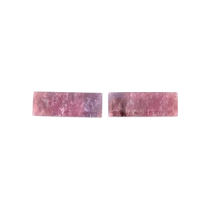Saphir naturel multicolore 40,6 carats (poids d'une paire) 32x12mm forme rectangulaire pierre précieuse non montée - Product Image 2