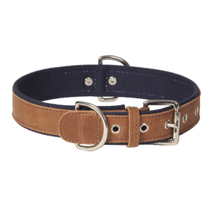 Large Canvas Leather Dog <b>Collar</b> Durable Heavy Duty Adjustable Soft Padded Strong Comfortable Handmade Premium <b>Pet</b> <b>Collar</b> - Product Image 3