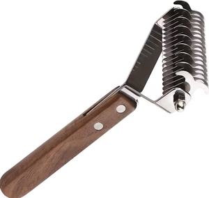 Peine de Aseo para Mascotas con Mango de Madera, Herramienta Manual para Desenredar el Pelo de Animales, Instrumento de Cuidado Veterinario - Product Image 2