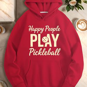 Sweats à capuche décontractés pour femmes Happy People Play Pickleball - Product Image 4