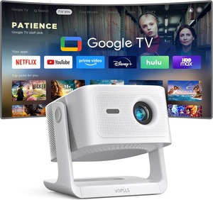 <b>4K</b> Smart <b>Projector</b> with WiFi and Bluetooth, VOPLLS Outdoor <b>Projectors</b> with Dolby/Auto Focus,Portable Movie Phone Wireless Gaming - Product Image 2
