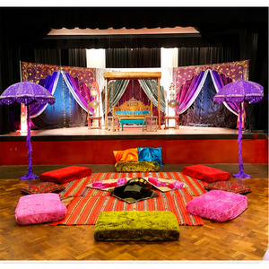 Sombrillas Decorativas Árabes para la Noche, Decoración Exclusiva para Bodas con Henna, Accesorios de Moda para la Ceremonia Sangeet, EE. UU. - Product Image 1