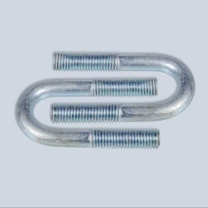 Ancre en U M16 zinguée pour applications de connexion structurelle dans la construction industrielle - Product Image 1