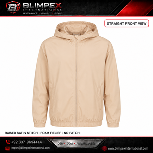 Veste bomber imperméable à capuche en softshell écologique pour homme BLIMPEX, fermeture éclair, automne, randonnée, camping - Product Image 4