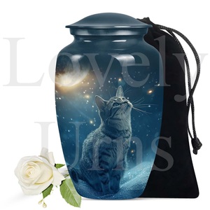 Hermosa urna de cremación para gatos, urnas para cenizas humanas, recuerdo conmemorativo decorativo para mujeres y hombres, regalo de recuerdo. - Product Image 2