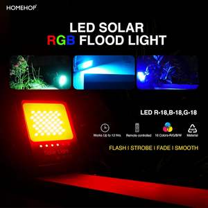 Lampe solaire Homehop pour extérieur, projecteur LED 40 watts, sans fil, automatique, avec télécommande pour la maison, le jardin et les allées - Product Image 4