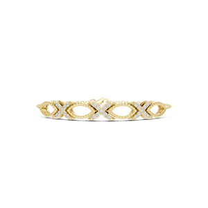 Bracelet à maillons XOXO en or massif avec diamants de laboratoire CVD ronds VVS DEF 9K 10K 14K 18K – Vente en gros - Product Image 1