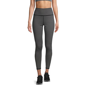 Leggings de yoga à taille haute élastique avec logo personnalisé, couleur personnalisée, spandex/polyester respirant, leggings pour femmes - Product Image 3