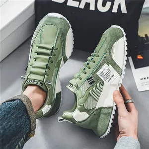 Zapatillas de deporte para hombre, zapatos informales con plataforma, zapatos para correr con cordones de malla, zapatos vulcanizados de diseñador de talla grande, zapatos cómodos de tendencia para hombre - Product Image 5