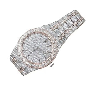 Reloj de Lujo Unisex de Hip Hop, Aleación de Acero Inoxidable, con Diamantes Brillantes Moissanite VVS, Movimiento ETA, Cuarzo Hecho a Medida - Product Image 2
