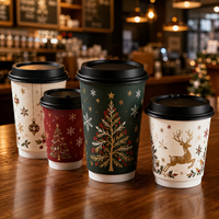 Wegwerp papieren bekers 4oz 6oz 7oz 10oz 12oz 16oz 20oz Papieren beker voor koffie, thee, proeverijen en afhaal dranken