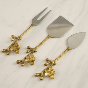 Handmade Metal Golden Cheese <b>Knife</b> <b>Set</b> With Designer Handle For Home Hotels Kitchenware Luxury Cheese Tools On <b>Sale</b> - Product Image 6