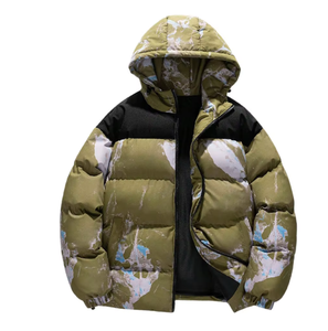 Chaqueta casual acolchada de algodón con capucha y patchwork en contraste para hombre, chaqueta acolchada de la mejor calidad para hombre, proveedor mayorista. - Product Image 1
