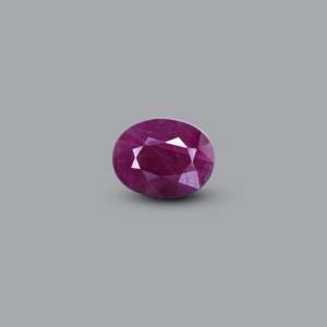 Natural Oval Cut African Ruby 4.1 Carat Loose Gemstone for Fine Jewelry - Product Image 1