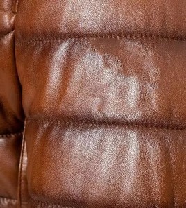 Veste en cuir d'agneau véritable marron de haute qualité pour homme, style mode, personnalisable, imperméable, respirante, pour la saison hivernale - Product Image 5