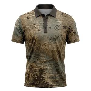 เสื้อโปโลลายพรางผู้ชาย แขนสั้น สำหรับตกปลา ล่าสัตว์ กิจกรรมกลางแจ้ง เสื้อกีฬา แห้งเร็ว ระบายอากาศ ป้องกันรังสียูวี รุ่นโปร - Product Image 6