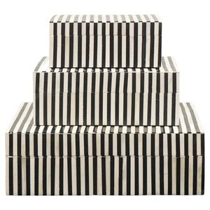 High Quality Wooden & Resin Inlay Jewelry Box Square Checkered Pattern Minimalist Design Lacquer Finish Storage Box - Product Image 6