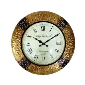 GUNVANTI Handcrafted Metal Gold Plated Quartz Needle Plaque <b>Unique</b> Look Premium Quality <b>Modern</b> <b>Wall</b> Decorative <b>Clock</b> Rajasthan - Product Image 6