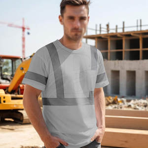 Camisa de Trabajo de Alta Calidad y Durabilidad con Mangas Cortas en Venta, Camisa de Trabajo Reflectante para Hombre, Superventas - Product Image 2