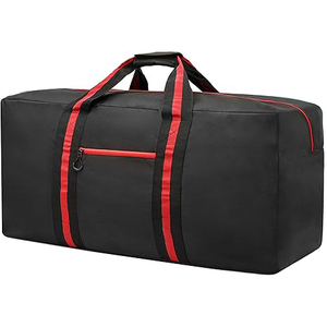 Yellow Nylon Gym Duffle <b>Bag</b> with Adjustable Strap Water Resistant 30-40L Unisex Casual Sports Travel <b>Bag</b> - Product Image 2