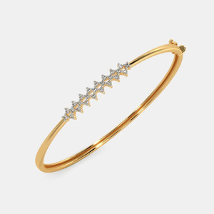 Bracelet en or avec couronne céleste et diamants - Product Image 1