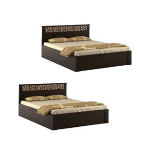 ชุดเตียงนุ่มขนาดควีน/คิง/ฟูลไซส์ หุ้มผ้า พร้อมเฟอร์นิเจอร์ห้องนอนสุดหรู เป็นมิตรกับสิ่งแวดล้อม ราคาขายส่งทันสมัย ลดราคา - Product Image 4