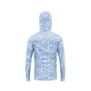 Camiseta de Pesca Unisex al por Mayor con Capucha, Protección Solar UPF 50, Impermeable, de Secado Rápido, Transpirable, Manga Larga, Ropa de Pesca Personalizada - Product Image 4