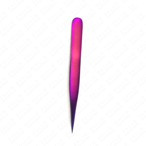 Purple Gradient I Shape Eyelash Tweezers High Quality Stainless Steel OEM Private Label Lash Extension Beauty <b>Tools</b> - Product Image 6