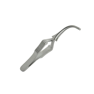 เครื่องมือผ่าตัดคุณภาพสูงแบบแมนนวล DeBakey Atraumatic Bulldog Clamp แบบโค้ง 8 ซม. ทำจากสแตนเลสสตีล ใช้ซ้ำได้ - Product Image 2