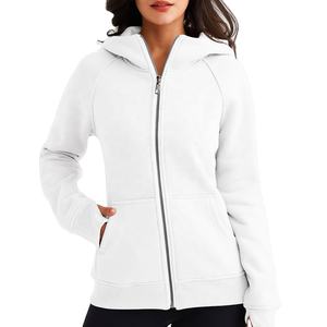 <b>Top</b> Quality <b>Turtleneck</b> Windproof Custom Zipper up Quick Dry <b>Women</b> Hoodie Casual <b>Women's</b> Hoodies Zipper streetwear - Product Image 3