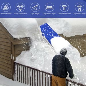 Rastrello per Neve da Tetto Leggero 20/21 Piedi, Strumento Efficiente e Facile da Usare - Product Image 1