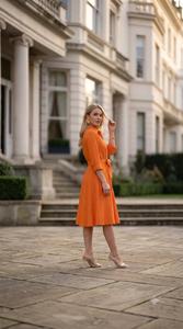 Robe midi décontractée à imprimé floral pour femmes, élégante pour les soirées d'été, robe de mode écologique pour les vacances et les événements - Product Image 2