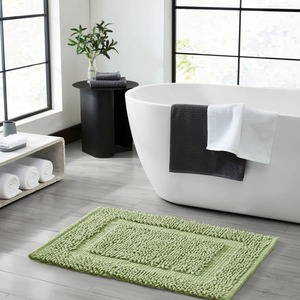 Alfombra de Baño Rectangular Azul de Lujo de Alto Estándar, Súper Absorbente, Antideslizante, Lavable, de Secado Rápido, para Uso en Hoteles - Product Image 4