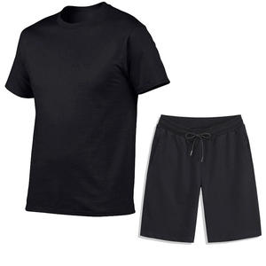 Conjunto Deportivo Personalizado, Pantalón Corto y Camiseta, Mangas Cortas Blancas, Traje Deportivo para Hombre / Traje para Correr / Traje Deportivo - Product Image 1