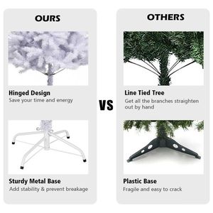 Albero di Natale Artificiale Premium con Cerniere e Supporto in Metallo - Opzioni da 6FT, 7.5FT, 9FT - Product Image 2
