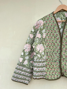 Edredón Acolchado Hecho a Mano en India, 100% Algodón Ecológico, Antiarrugas, Transpirable, de Secado Rápido, con Estampado Digital y Bolsillo Frontal, para Otoño/Invierno - Product Image 2