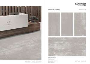 Carreaux de porcelaine émaillée polie à texture sculptée haute définition 600x1200mm pour application murale et revêtement de sol décoratif intérieur - Product Image 3