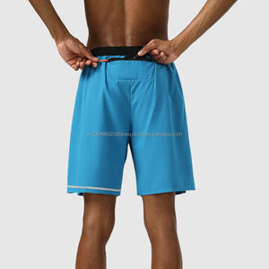 Respirant ample grande taille été Polyester Spandex cinq-Quatar Shorts Fitness course quatre côtés élastique sport hommes Shorts - Product Image 2