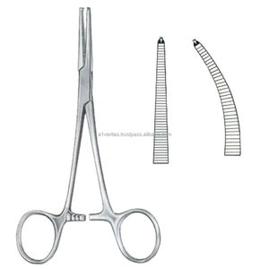 Pinces à artères droites et courbées A-1 VERITAS Crile 14 cm en acier inoxydable, instrument de haute qualité, instruments réutilisables - Product Image 3