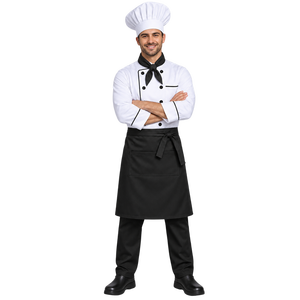 Ensemble d'uniformes de chef de cuisine professionnels pour hommes et femmes, vêtements de chef décontractés en toile personnalisés, vêtements de travail pour la cuisine et les restaurants - Product Image 2